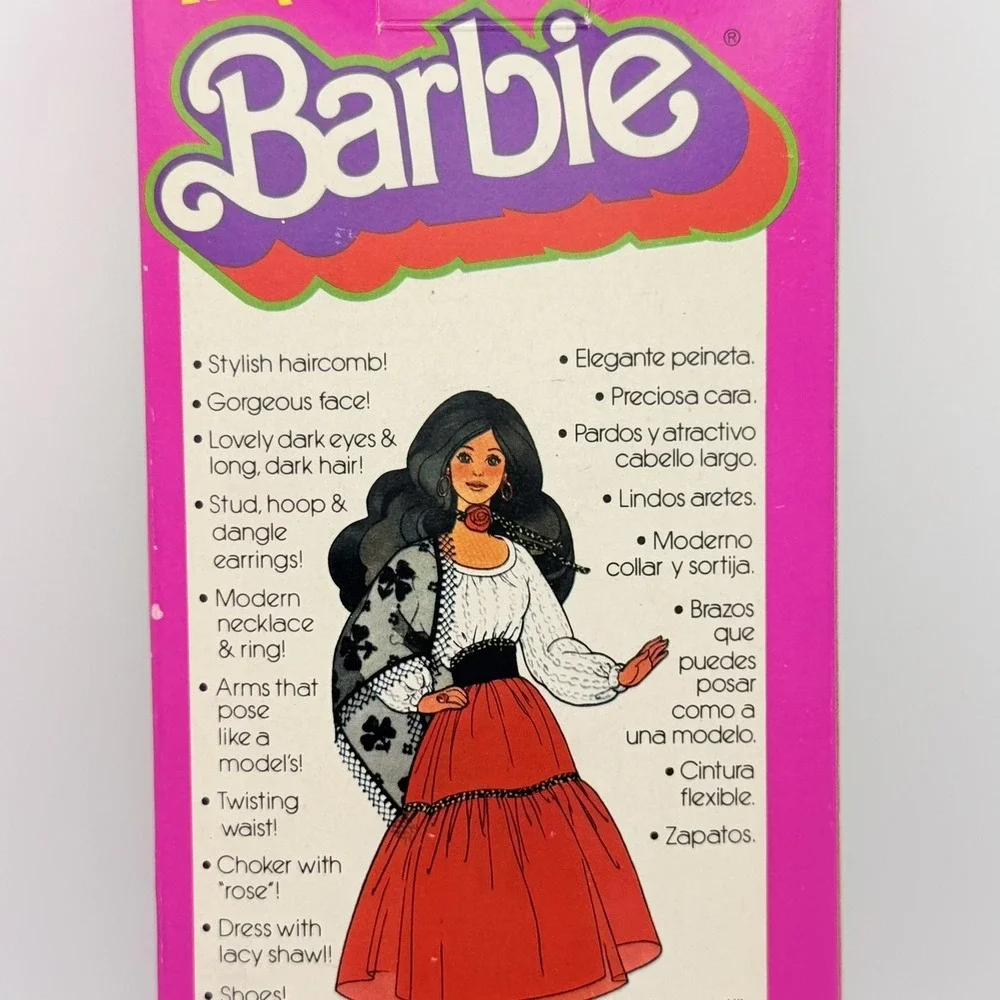 Vintage 1979 Hispanic Barbie Fashion Doll Mattel No 1292 12in In Box Taiwan